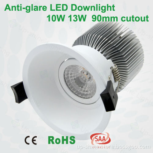 5 years 36/60 degree Anti-glare lens Sharp brand COB led downlight matching with Click dimming